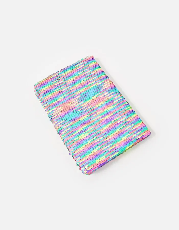 Accessorize Reversible Sequin Butterfly Notebook GirlsWomen Stationery