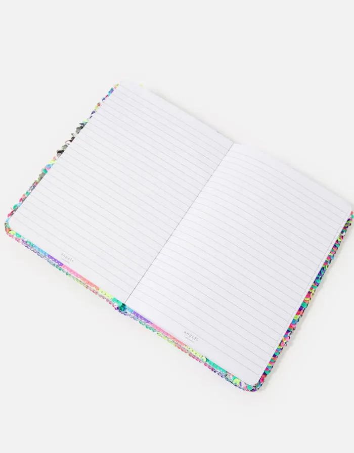 Accessorize Reversible Sequin Butterfly Notebook GirlsWomen Stationery