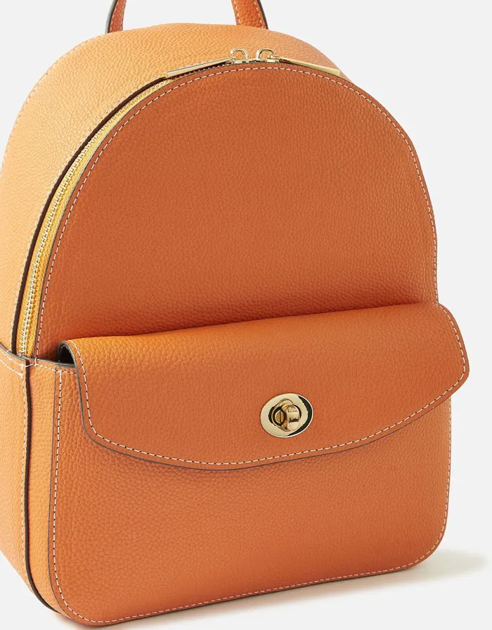 Accessorize Ricki Small Backpack Orange Orange Women Backpacks