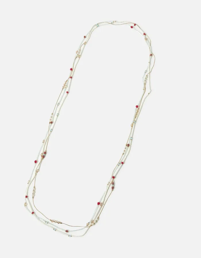Accessorize Romantic Ramble Beaded Necklace Set Women Necklaces