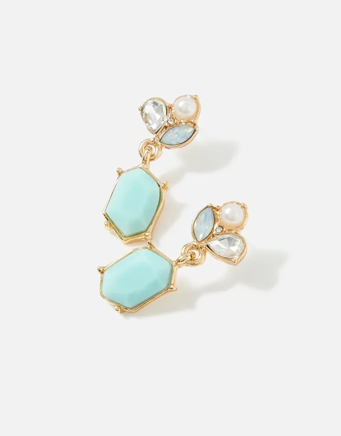 Accessorize Romantic Ramble Crystal Pearl Drop Earrings Women Earrings