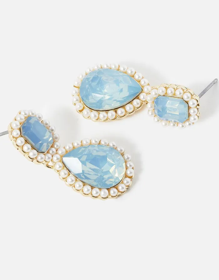 Accessorize Romantic Ramble Pearl Short Drop Earrings Women Earrings