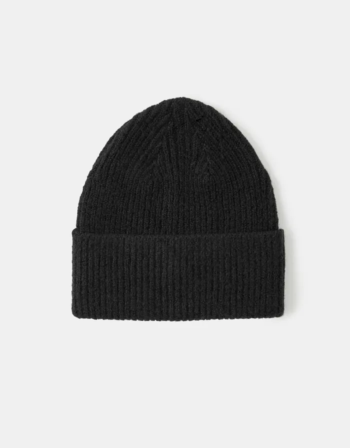 Accessorize Soho Knit Beanie Hat Black Women Hats