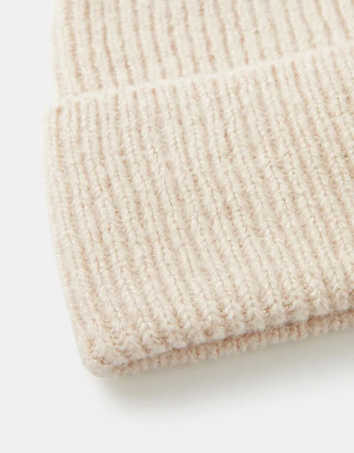 Accessorize Soho Knit Beanie Hat Natural Women Hats