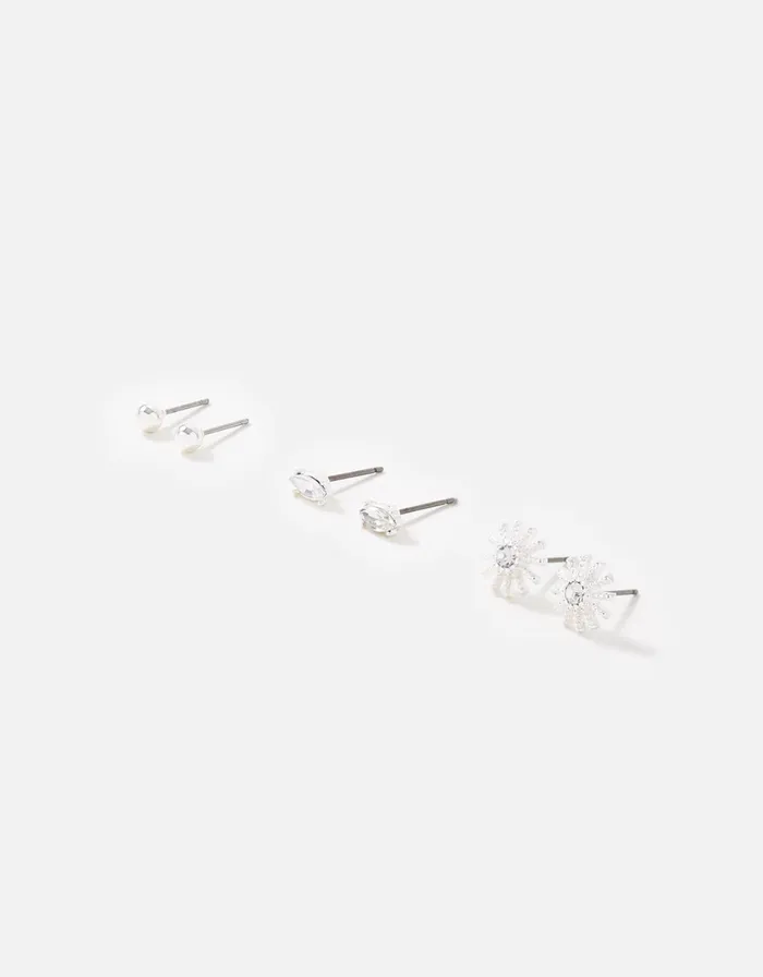 Accessorize Starburst Stud Set Women Earrings