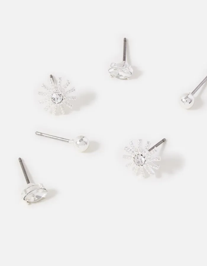 Accessorize Starburst Stud Set Women Earrings