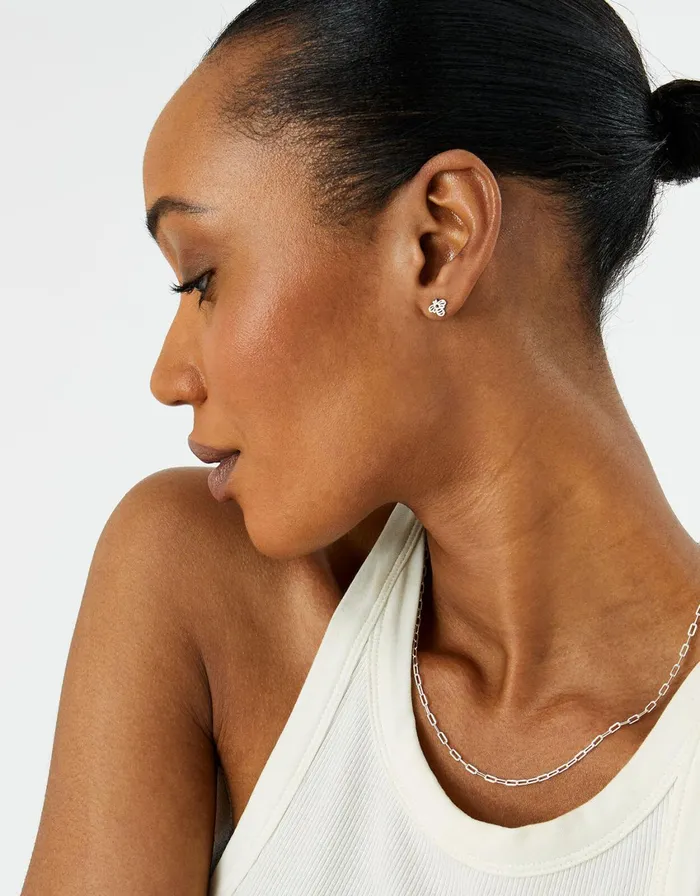 Accessorize Sterling Silver CutOut Bee Studs Women Earrings