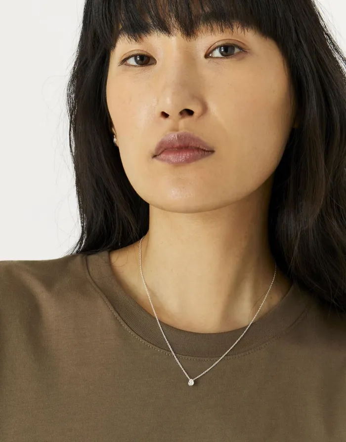 Accessorize Sterling Silver Teardrop Pendant Necklace Women Necklaces
