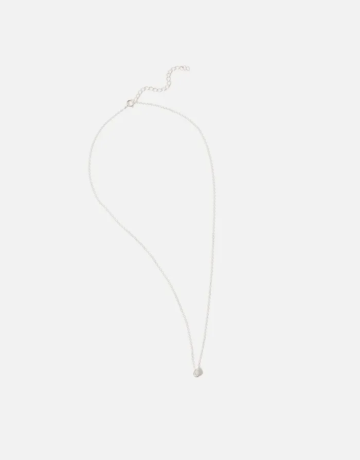 Accessorize Sterling Silver Teardrop Pendant Necklace Women Necklaces