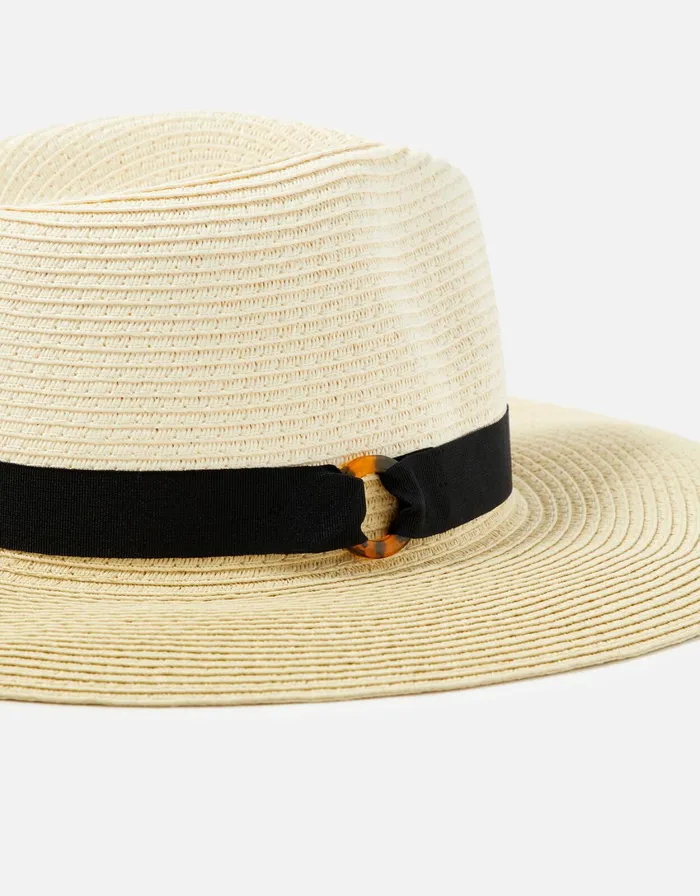 Accessorize Tortoise Fedora Natural Natural Women Hats