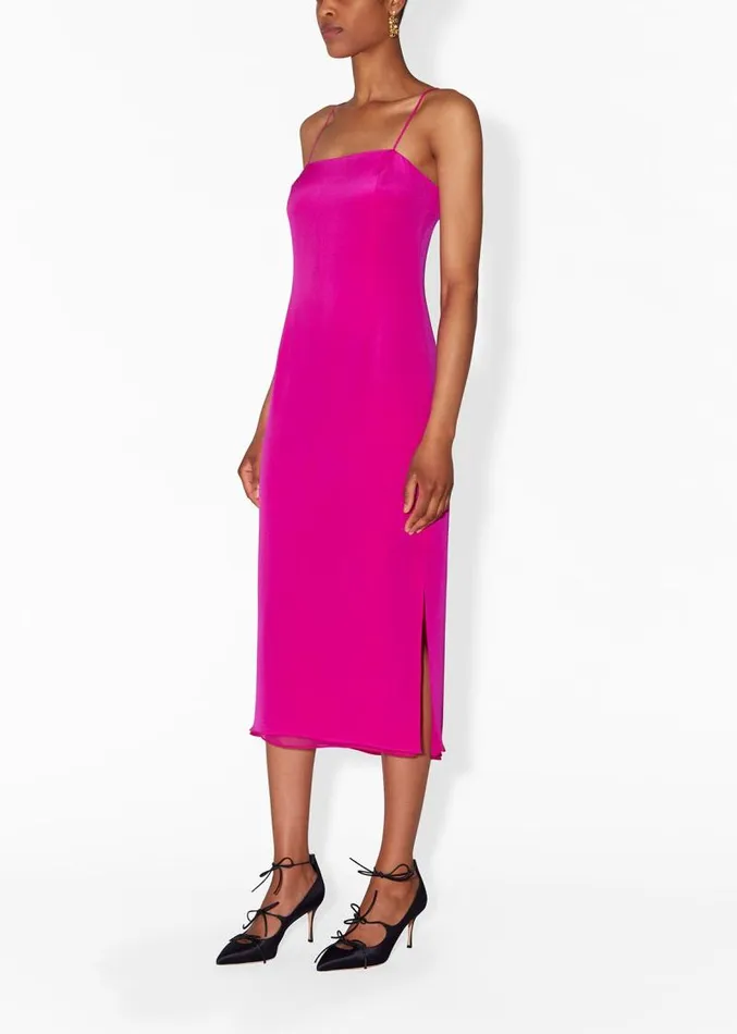Adam Lippes Dresses and Jumpsuits Cami Dress In Silk Hot Pink 8211 Women