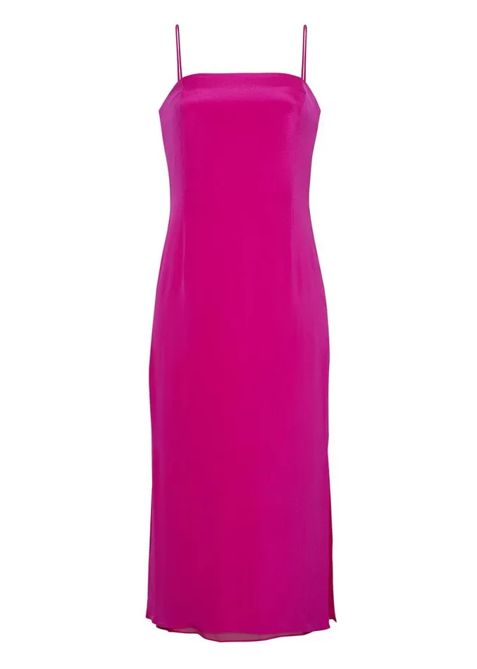 Adam Lippes Dresses and Jumpsuits Cami Dress In Silk Hot Pink 8211 Women