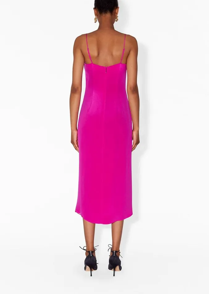 Adam Lippes Dresses and Jumpsuits Cami Dress In Silk Hot Pink 8211 Women