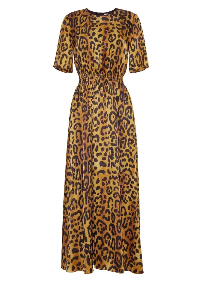 Adam Lippes Dresses and Jumpsuits Maxi Dress With Smocked Waist In Hammered Silk Jaguar 8211 Women