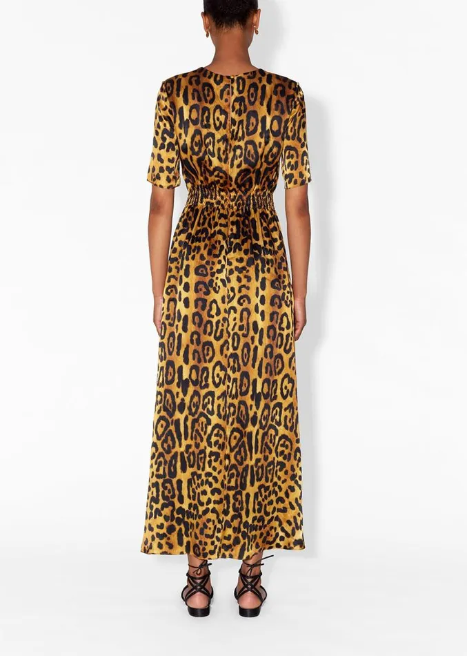 Adam Lippes Dresses and Jumpsuits Maxi Dress With Smocked Waist In Hammered Silk Jaguar 8211 Women