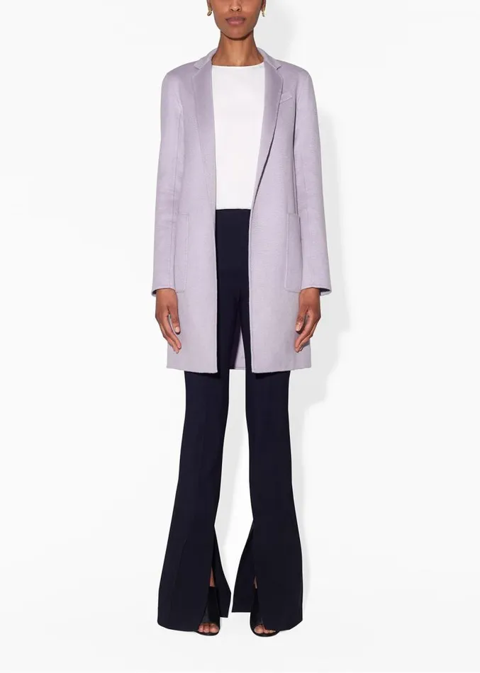 Adam Lippes Jackets and Coats Car Coat In Zibelline Cashmere Lilac 8211 Women