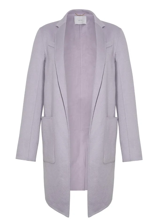 Adam Lippes Jackets and Coats Car Coat In Zibelline Cashmere Lilac 8211 Women