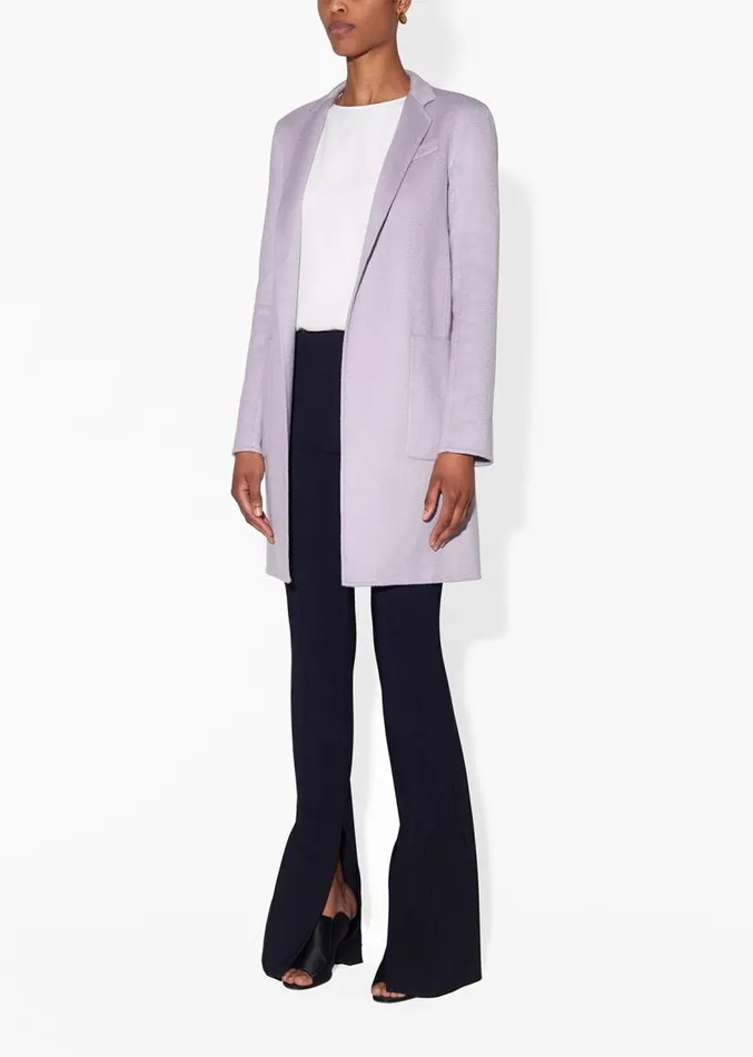 Adam Lippes Jackets and Coats Car Coat In Zibelline Cashmere Lilac 8211 Women