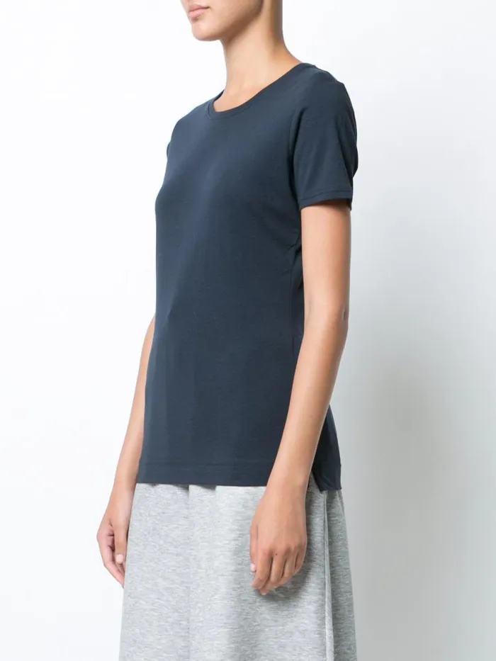 Adam Lippes Pima Cotton TShirts Short Sleeve Crewneck TShirt In Pima Cotton Navy 8211 Women Adam Lippes Pima Cotton TShirts Short Sleeve Crewneck TShirt In Pima Cotton Navy 8211 Women