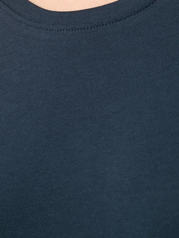 Adam Lippes Pima Cotton TShirts Short Sleeve Crewneck TShirt In Pima Cotton Navy 8211 Women