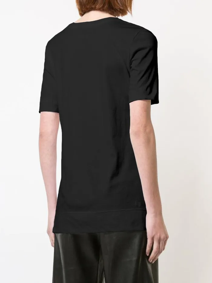 Adam Lippes Pima Cotton TShirts Short Sleeve Scoop Neck TShirt In Pima Cotton Black 8211 Women