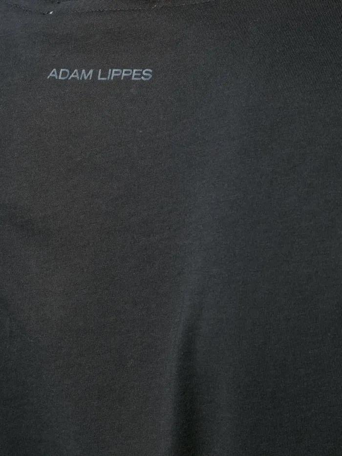 Adam Lippes Pima Cotton TShirts Short Sleeve VNeck TShirt In Pima Cotton Black 8211 Women