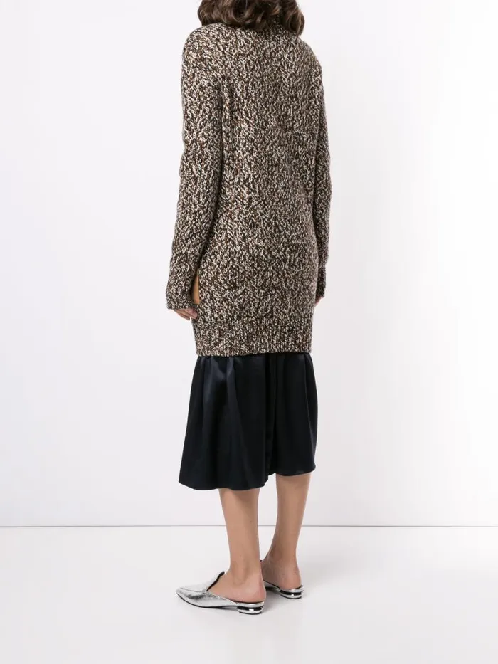 Adam Lippes Sweaters Cardigan In Marled Cashmere Multi Chocolate 8211 Women