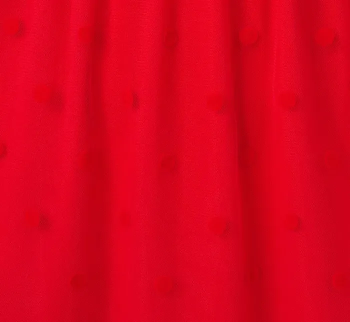 Adrianna Papell Day Dresses Dot Tulle Ruffle Dress In Red 8211 Women