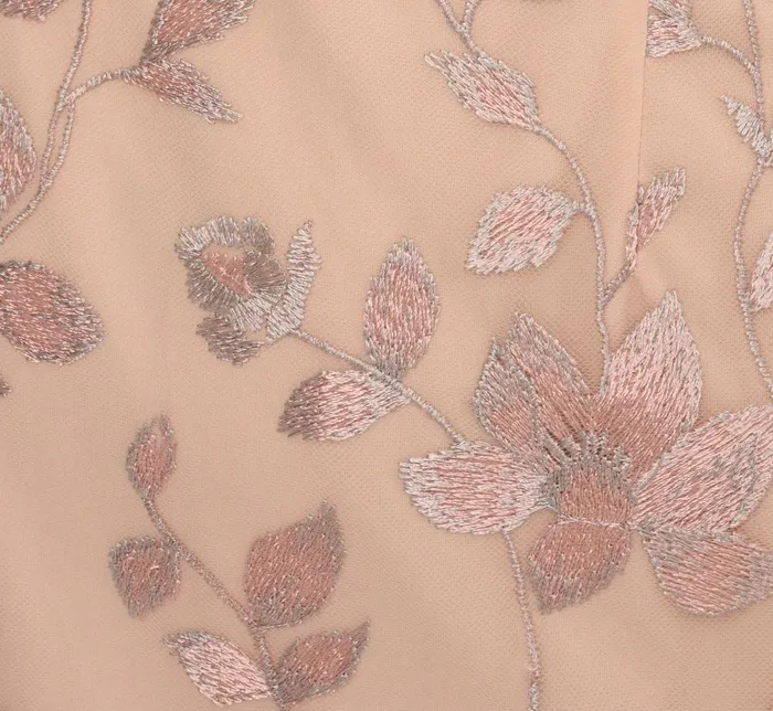 Adrianna Papell Day Dresses Floral Embroidered Sheath Dress With Scalloped Detail In Champagne Multi 8211 Women