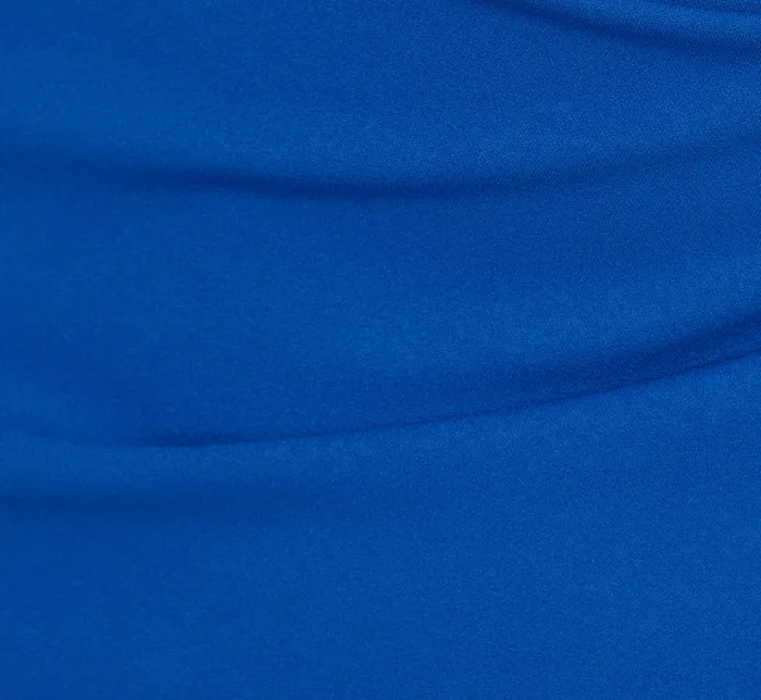 Adrianna Papell Formal Dresses Plus Size Knit Crepe Sleeveless Column Gown With Draped Accent In Cool Cobalt 8211 Women