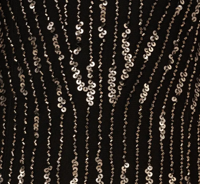 Adrianna Papell Wedding Guest Dresses Beaded Sleeveless Dress With Carwash Hem In Black Mercury 8211 Women