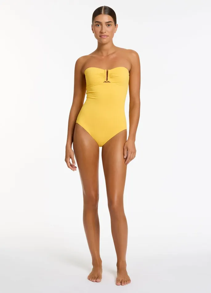 Alessia Bandeau One Piece Sunflower Women JETS Australia Bandeau One Piece