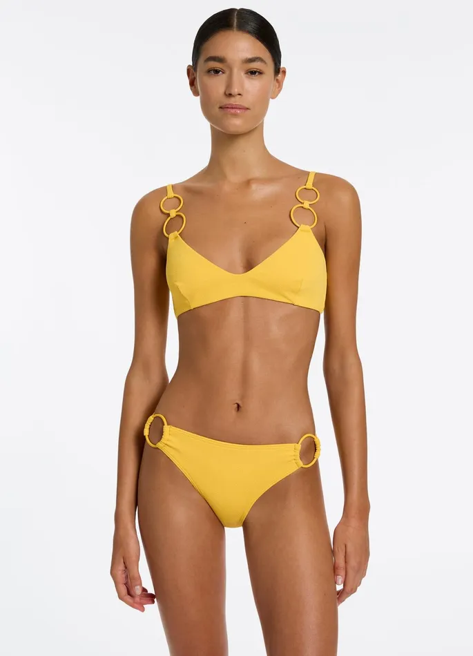 Alessia Trim Side Hipster Bikini Bottom Sunflower Women JETS Australia Hipster Bikini Bottoms