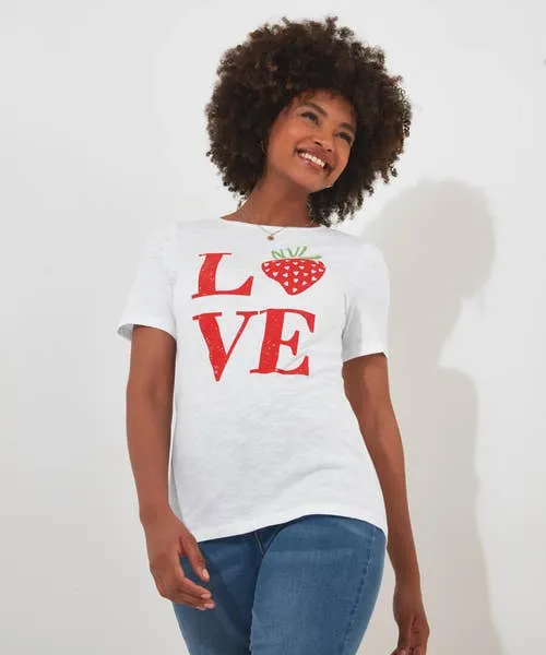 All The Love Tee White Tops Tunics and Blouses Joebrowns Apparel