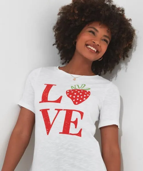 All The Love Tee White Tops Tunics and Blouses Joebrowns Apparel All The Love Tee White Tops Tunics and Blouses Joebrowns Apparel