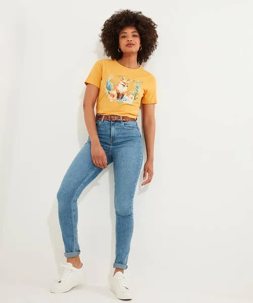 Apparel Foxy TShirt Ochre Tops Tunics and Blouses Joebrowns Apparel Foxy TShirt Ochre Tops Tunics and Blouses Joebrowns