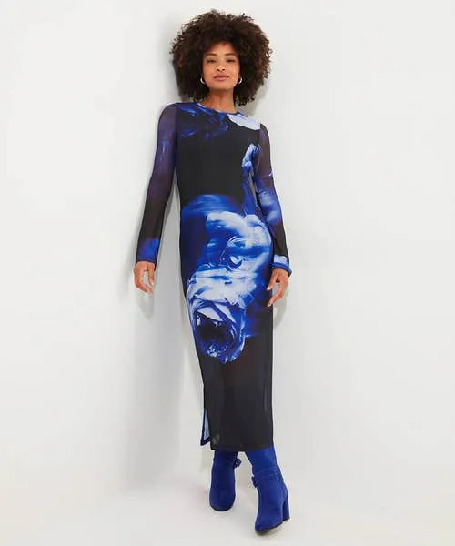 Apparel Joebrowns Dare To Be Different Mesh Dress Blue Dresses