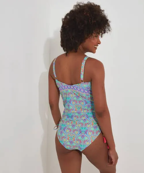 Apparel Swimwear Joebrowns Paradise Cove Tankini Top Blue Multi