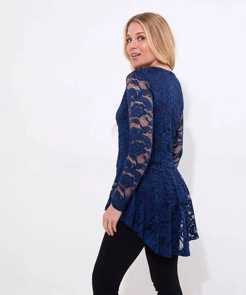Apparel Tops Tunics and Blouses Joebrowns Loretta Lace Zip Top Teal Apparel Tops Tunics and Blouses Joebrowns Loretta Lace Zip Top Teal