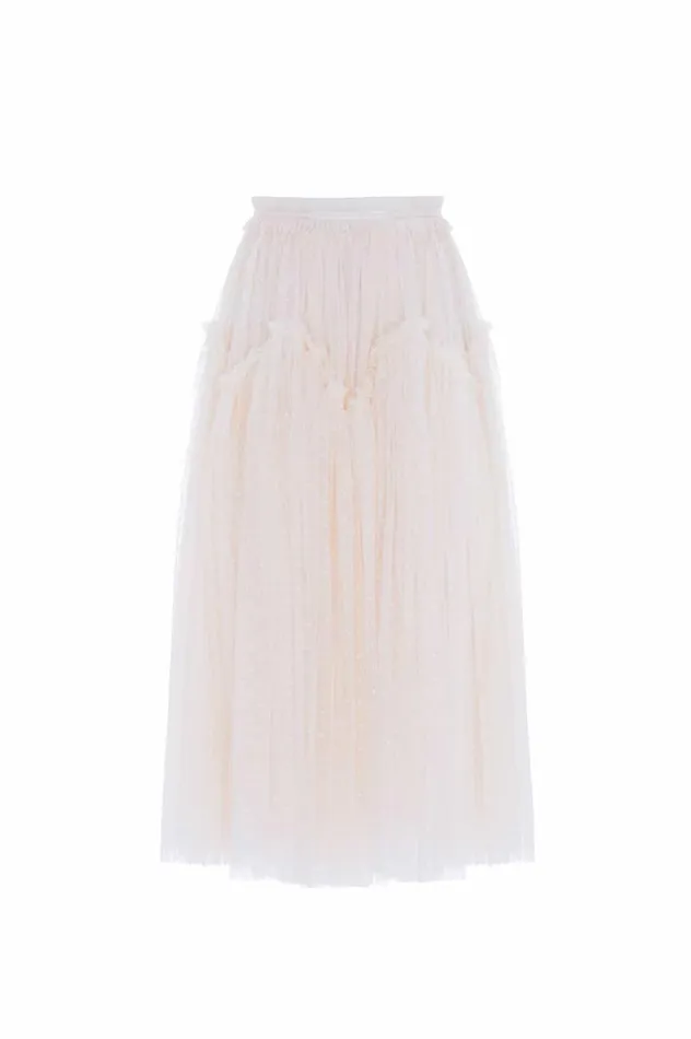 Arabesque Midaxi Skirt Champagne Women Needle and Thread Skirts