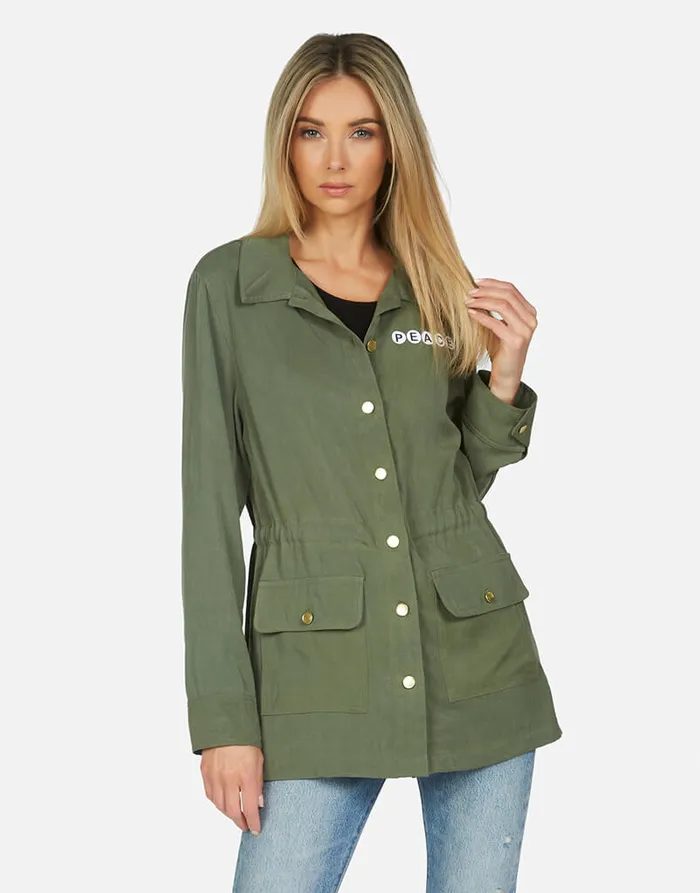Ashanti Bracelet Lip Military Women039s Lauren Moshi Jackets