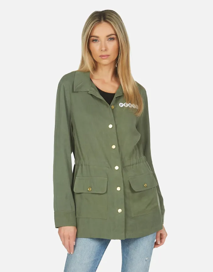 Ashanti Bracelet Lip Military Women039s Lauren Moshi Jackets