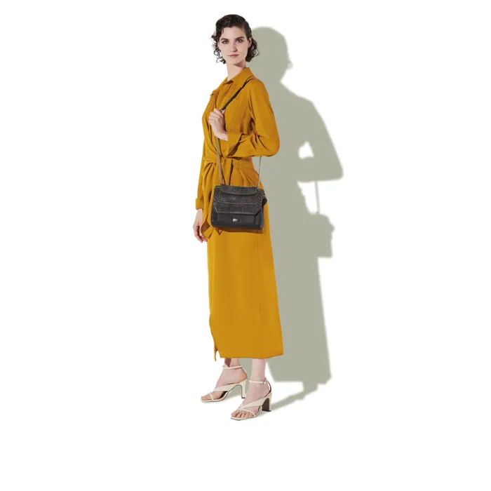 Bag With Flap Black Women Lancel Shoulder Bags