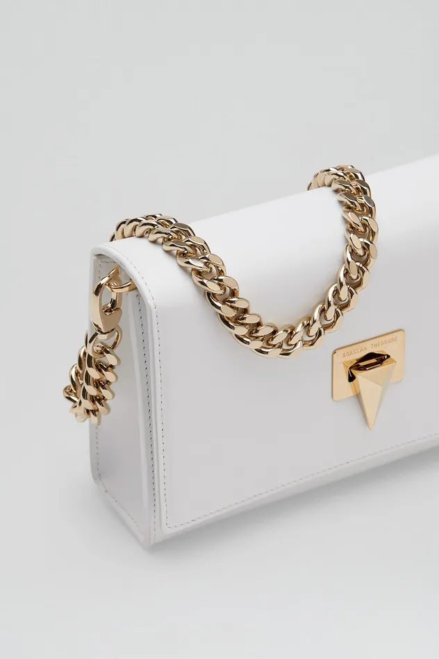 Bags TRIANGLE CHAIN BAG WHITE 8211 Scanlan Theodore Women Bags TRIANGLE CHAIN BAG WHITE 8211 Scanlan Theodore Women