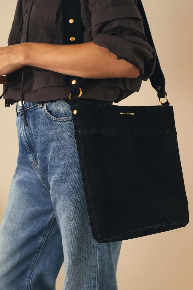 Bags Women Leon and Harper Bertile Mix Bag Black