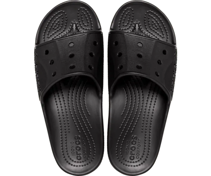 Baya II Slide Black Women Crocs Slides