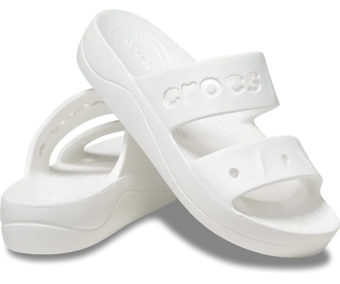 Baya Platform Sandal White Women Crocs Sandals