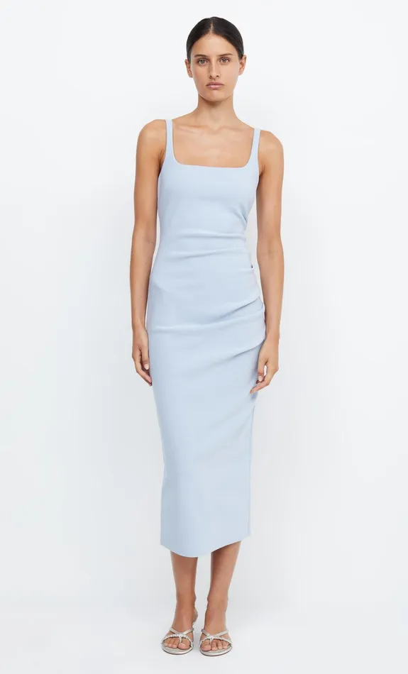 Bec Bridge Bridesmaid Dresses Women BE MINE SQUARE NECK DRESS 8211 DUSTY BLUE