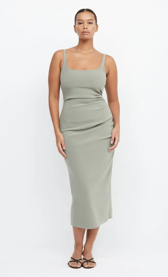 Bec Bridge Bridesmaid Dresses Women BE MINE SQUARE NECK DRESS 8211 SAGE