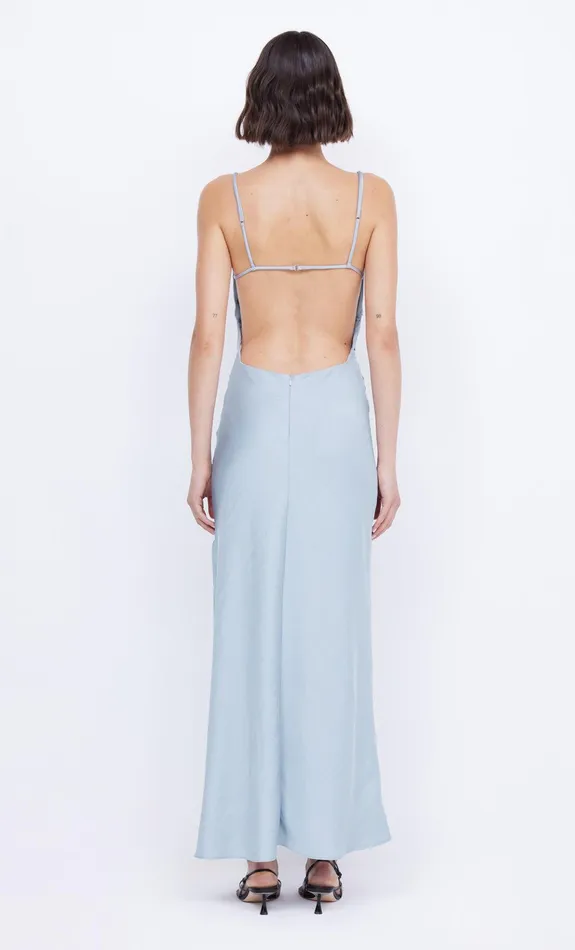 Bec Bridge Bridesmaid Dresses Women MARI LOU GATHERED MAXI DRESS 8211 DOVE BLUE